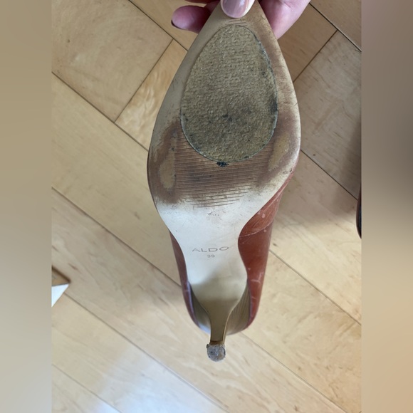 Aldo Brown Leather High Heels - Picture 5 of 8